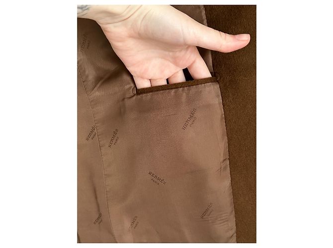 Hermès HERMES VINTAGE KASCHMIRJACKE Braun - Ansicht 6