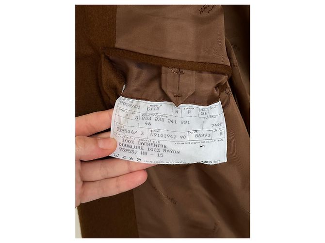 Hermès HERMES VINTAGE KASCHMIRJACKE Braun - Ansicht 7