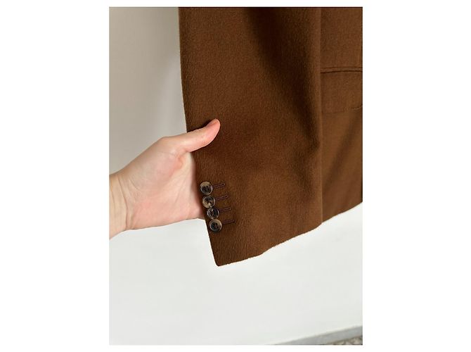 Hermès HERMES VINTAGE KASCHMIRJACKE Braun - Ansicht 8