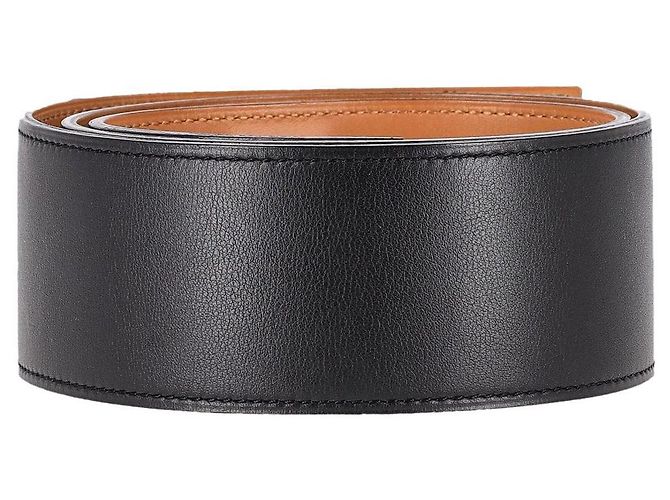 Ring Hermès Ceinture Hermes Shadow Collier de Chien en cuir noir - vue 3
