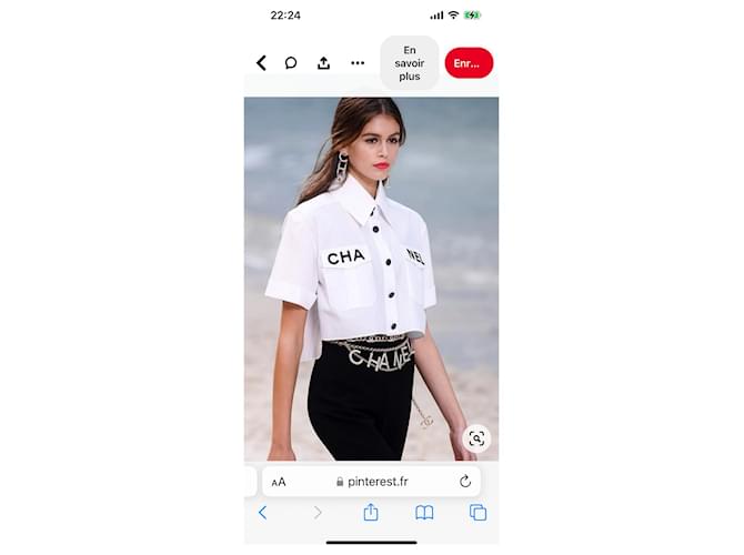 Ikonisches Chanel-Shirt Weiß - Ansicht 6