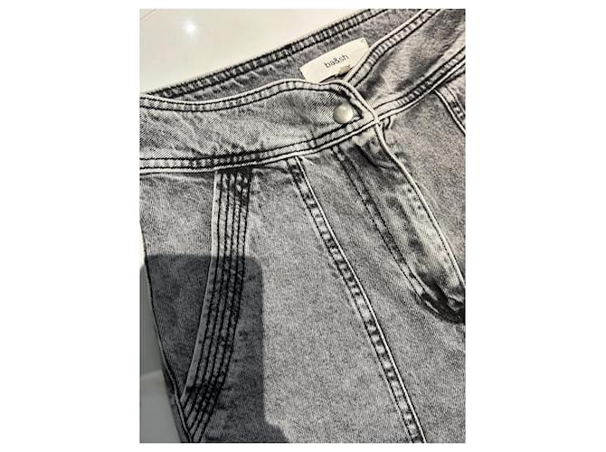 Bash Jeans aus grauer Baumwolle - Ansicht 3