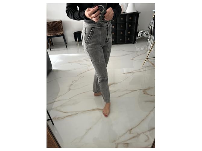 Bash Jeans aus grauer Baumwolle - Ansicht 6