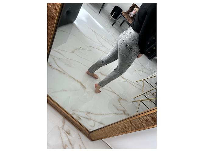 Bash Jeans aus grauer Baumwolle - Ansicht 7