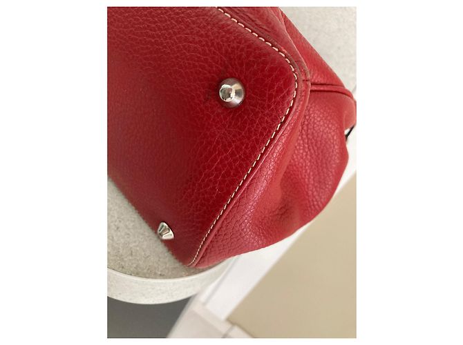Autre Marque Borsa Fred Sabatier in pelle martellata rossa Rosso - vista 4