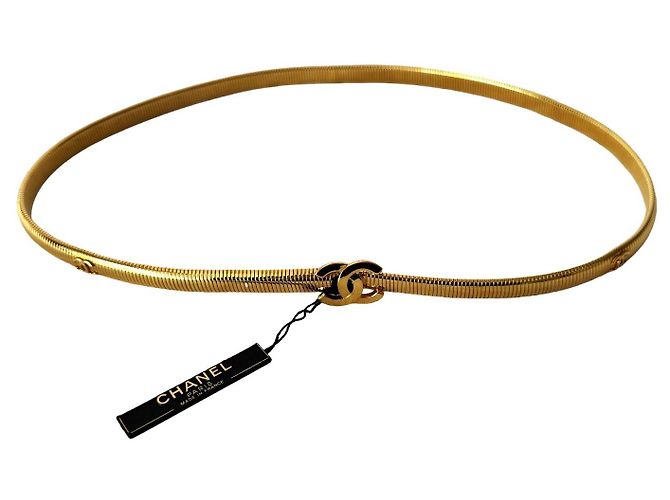Cambon Chanel Gasschlauchgürtel Golden - Ansicht 2