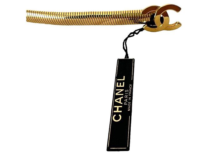 Cambon Chanel Gasschlauchgürtel Golden - Ansicht 4