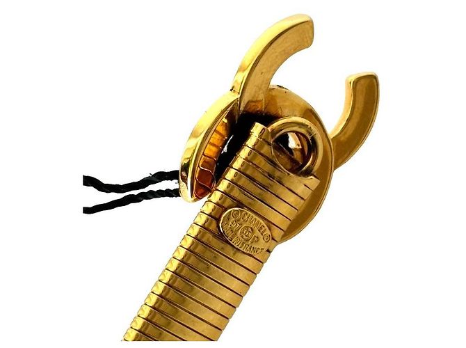 Cambon Chanel Gasschlauchgürtel Golden - Ansicht 6
