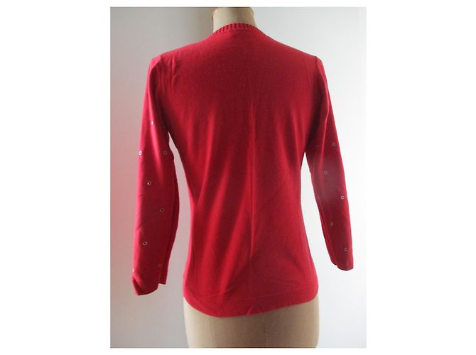 Sonia By Sonia Rykiel Jersey de algodón rojo, taille 38. Roja - vista 2