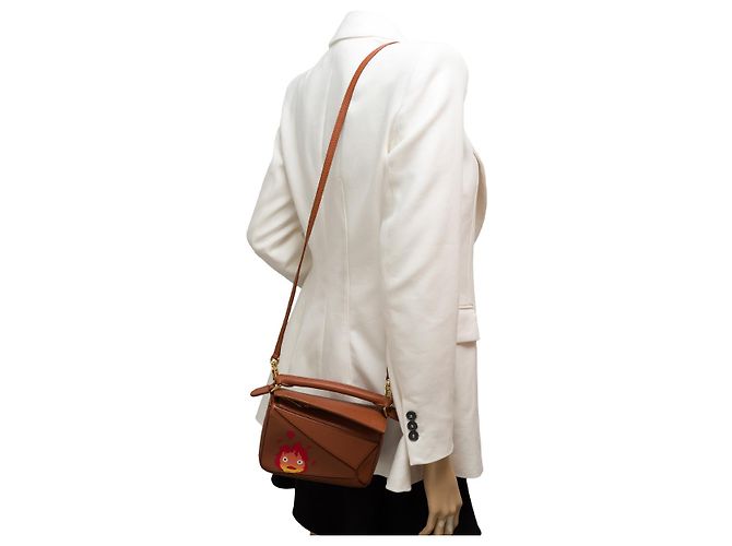 Borsa Puzzle LOEWE in Pelle Marrone - 101683 - vista 12