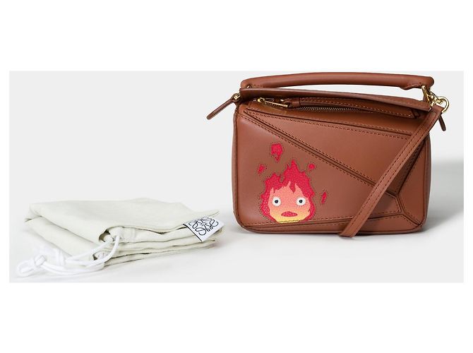 Borsa Puzzle LOEWE in Pelle Marrone - 101683 - vista 2