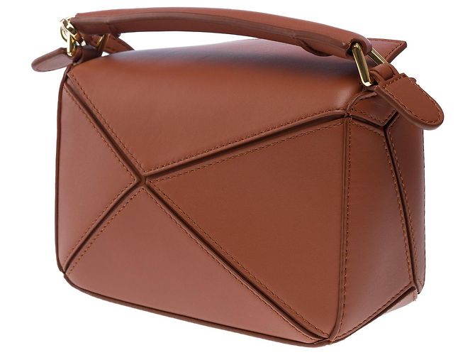 Borsa Puzzle LOEWE in Pelle Marrone - 101683 - vista 6