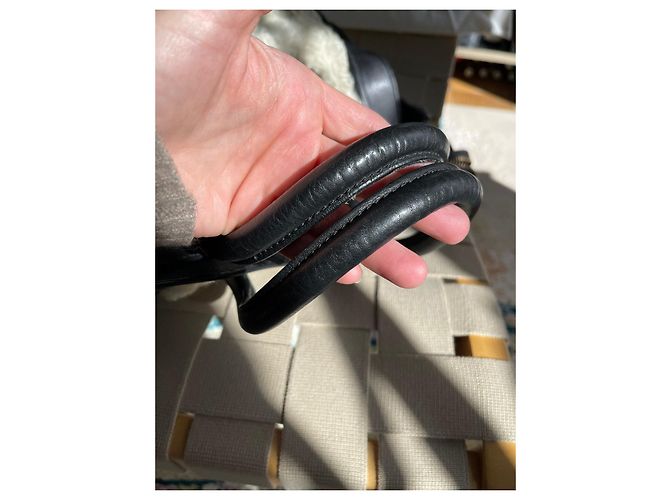 Céline Borsa da viaggio Celine in pelle e shearling Nero - vista 10