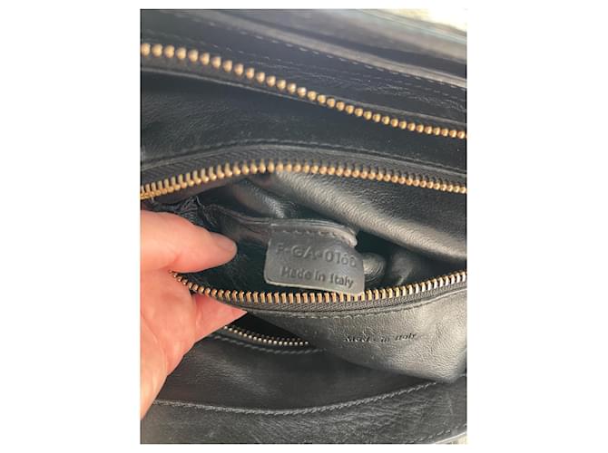 Céline Borsa da viaggio Celine in pelle e shearling Nero - vista 3