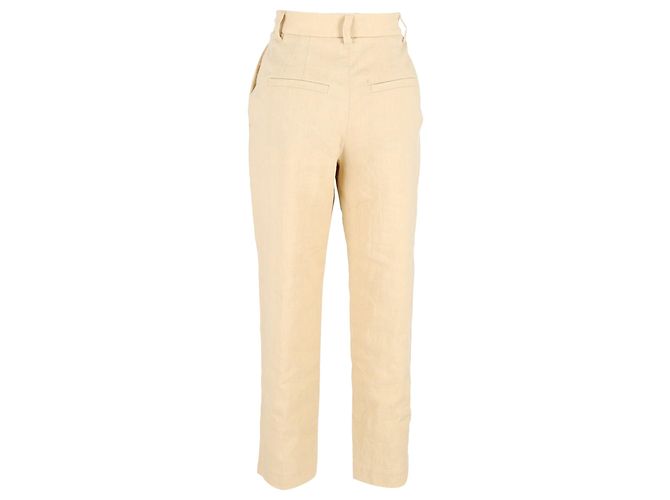 Calça Brunello Cucinelli em Algodão Creme Branco Cru - vista 3