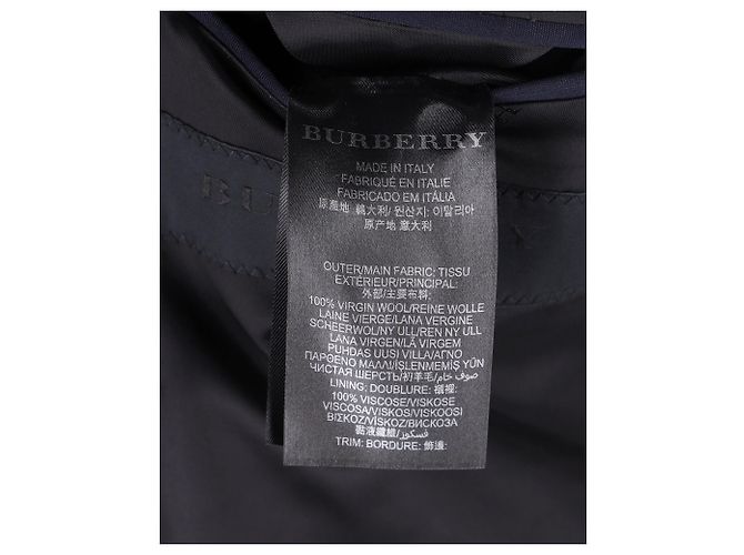 Burberry-Smokingjacke aus marineblauer Schurwolle - Ansicht 4