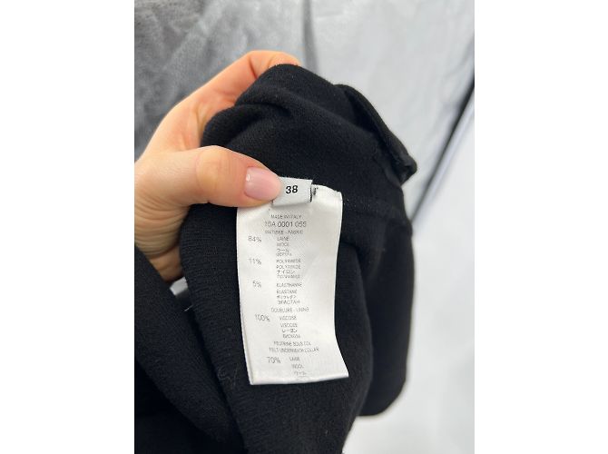 Abrigos Givenchy T.FR 38 Lana Negro - vista 6