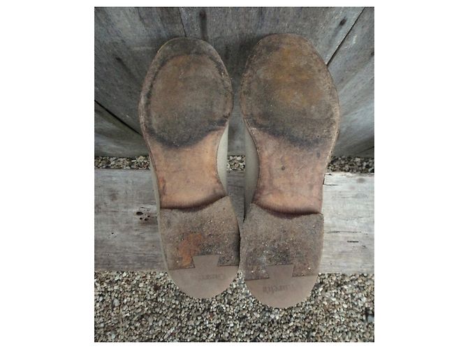 Church's mid-high canvas & leather boots 38,5 Cream - view 6