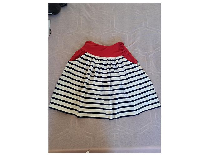 Falda Jean Paul Gaultier Azul de Algodón Talla 36 - vista 4