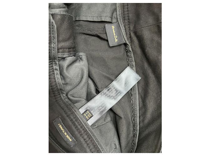 Jeans Cropped Massimo Dutti Neri Denim Nero - vista 3