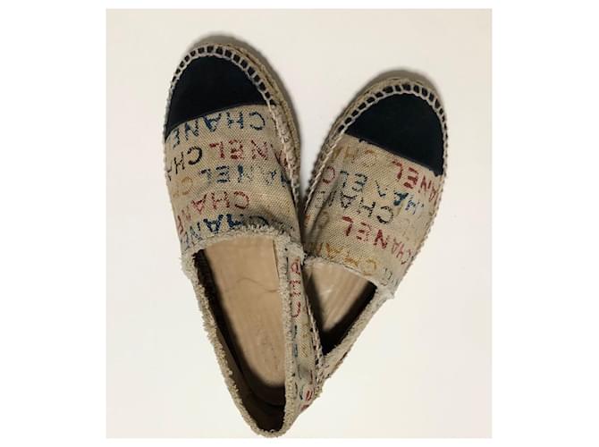 Espadrillas Chanel logo graffiti multicolore - vista 11