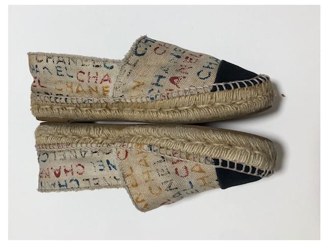 Espadrillas Chanel logo graffiti multicolore - vista 16