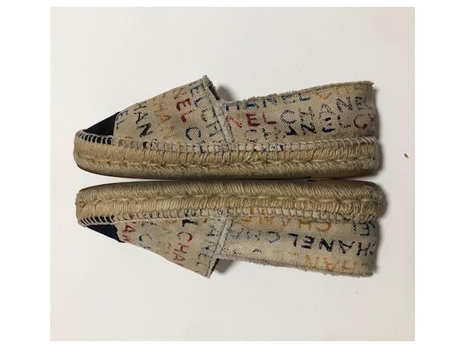 Espadrillas Chanel logo graffiti multicolore - vista 17
