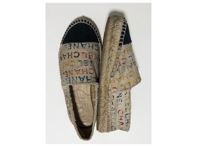 Espadrillas Chanel logo graffiti multicolore - vista 5