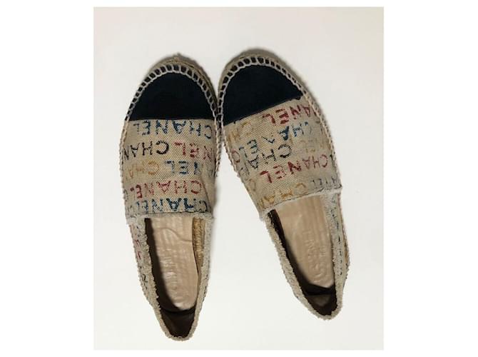 Espadrillas Chanel logo graffiti multicolore - vista 6