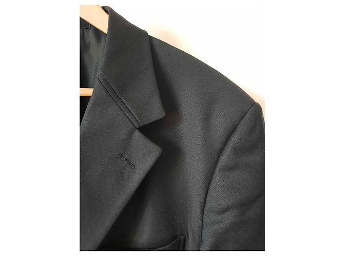 Gianni Versace Couture abito vintage da uomo in lana nero - vista 5