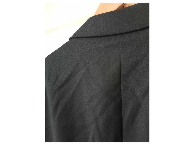 Gianni Versace Couture abito vintage da uomo in lana nero - vista 7
