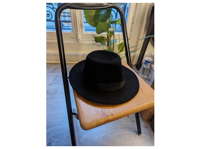 Berretto Borsalino Alessandria Nero in Pelo di Coniglio - vista 4