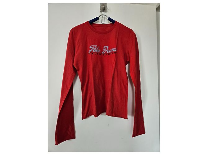 Camiseta de manga larga de algodón roja Polo Ralph Lauren - vista 4