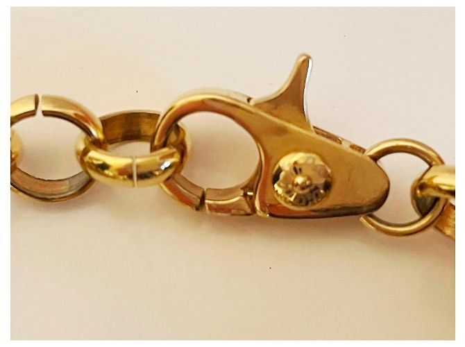 Bellissima luminosa parure acciaio dorato e perle bracciale più orecchini DOLCE & GABBANA con, perle bianche, oro e nere D'oro - vista 12
