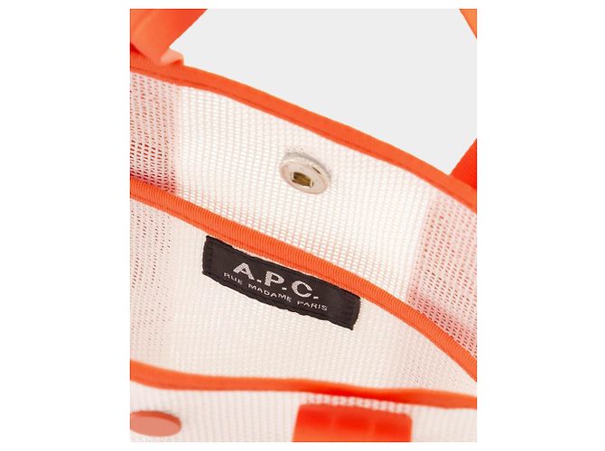 Apc Petit sac cabas Louise - A.P.C. - PVC - Orange - vue 4