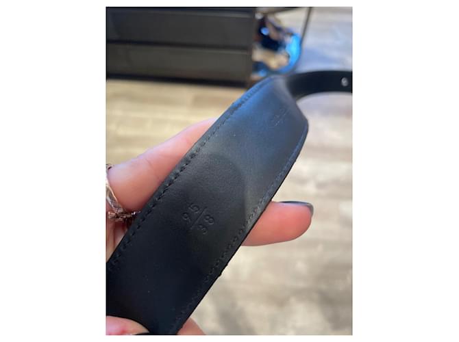 Chanel Cinturones Negro Hardware de plata - vista 4