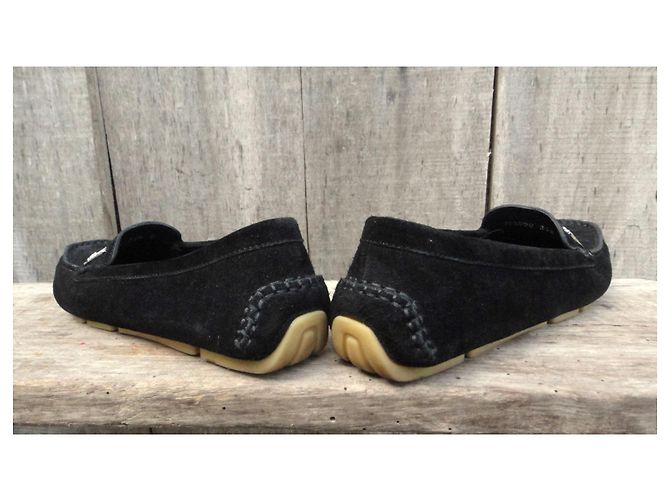 Mocassini Gucci Neri in Pelle Scamosciata 36,5 FR Nero - vista 6