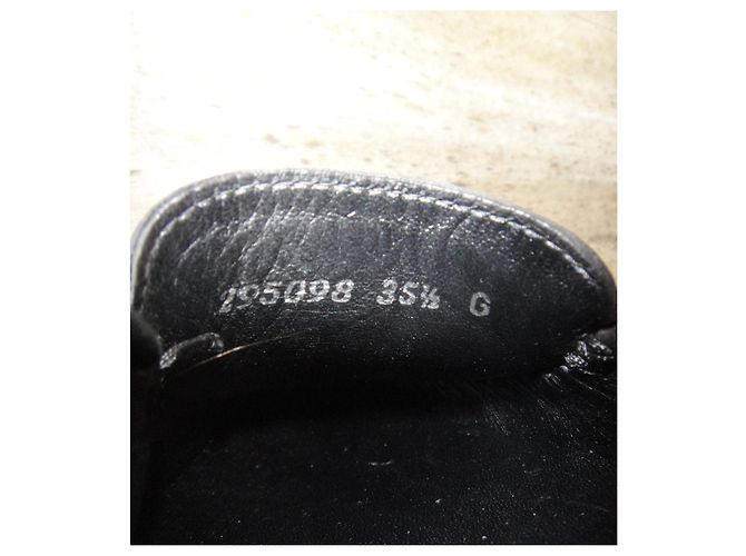 Mocassini Gucci Neri in Pelle Scamosciata 36,5 FR Nero - vista 7