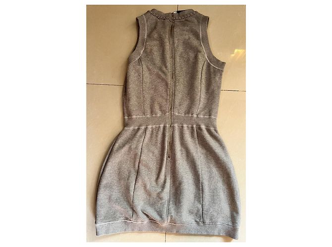 Vestido de algodón gris Dolce & Gabbana - vista 15