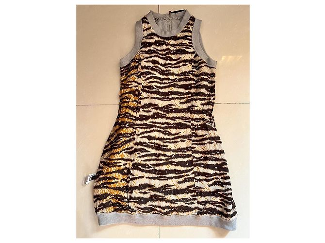 Vestido de algodón gris Dolce & Gabbana - vista 17