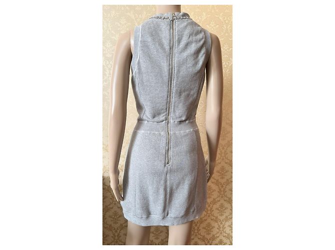 Vestido de algodón gris Dolce & Gabbana - vista 9