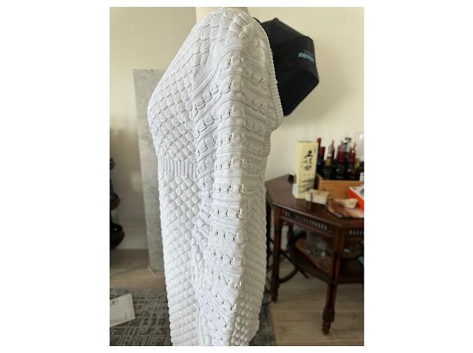 Chanel Strickkleid Hellblau Viskose - Ansicht 2