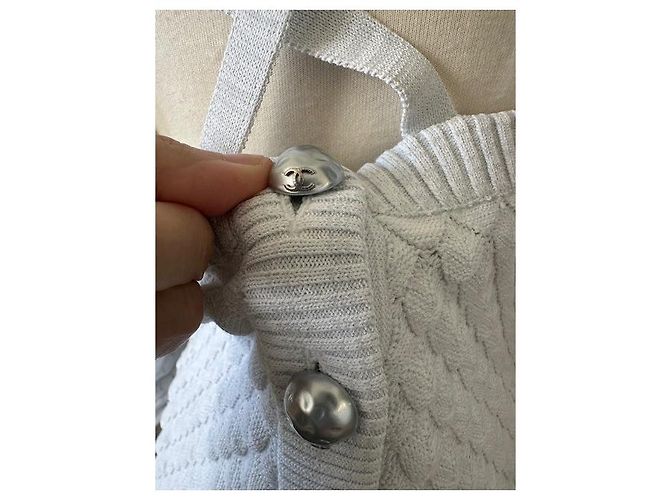 Chanel Strickkleid Hellblau Viskose - Ansicht 6