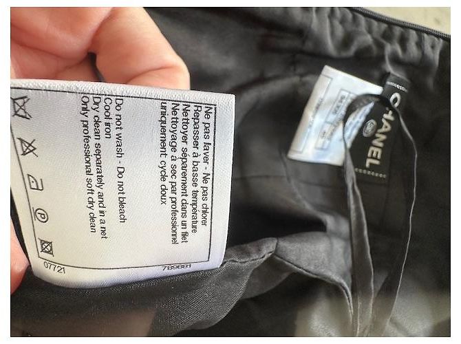 Chanel Rock Schwarz Wolle mit Zopfdetails Größe 40 - Ansicht 5