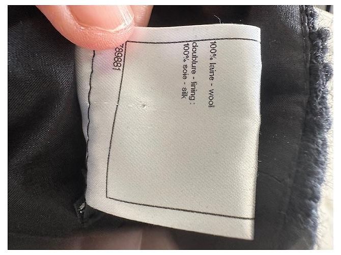 Chanel Rock Schwarz Wolle mit Zopfdetails Größe 40 - Ansicht 6