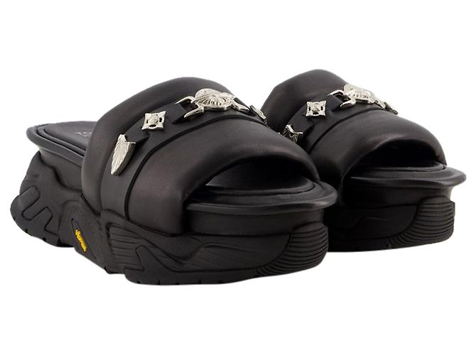 AJ1315 Sandali - Toga Pulla - Pelle - Nero - vista 2