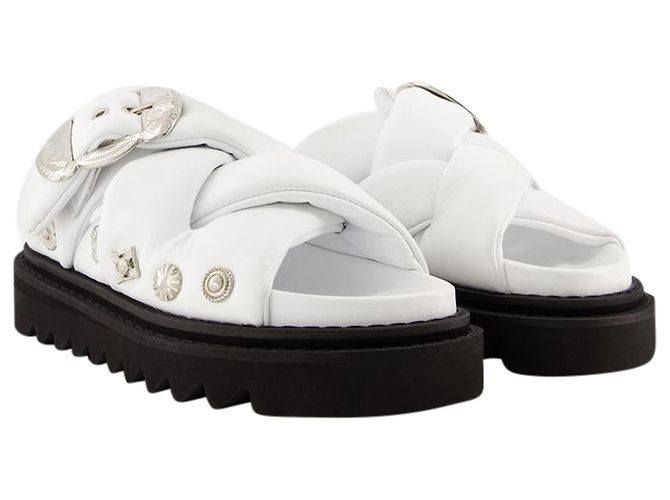 AJ1317 Sandalen – Toga Pulla – Leder – Weiß - Ansicht 2