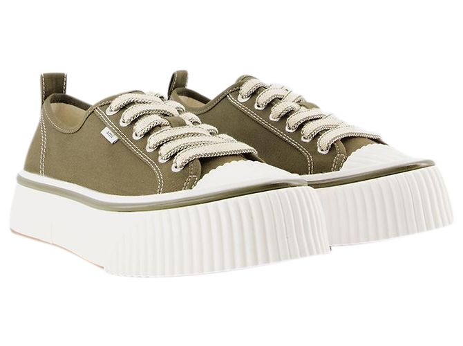 Ami bas 1980 Baskets - AMI Paris - Coton - Olive Foncé - vue 2