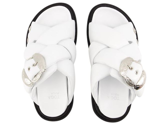 AJ1317 Sandalen – Toga Pulla – Leder – Weiß - Ansicht 4