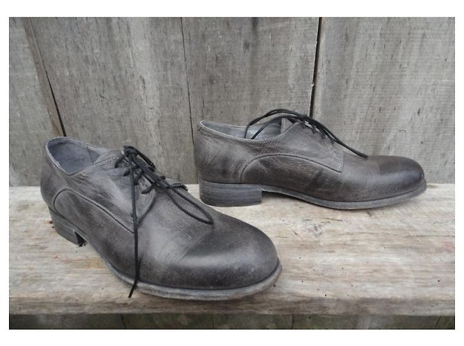 Scarpe Derby Free Lance Azev 4 in pelle grigia Grigio - vista 5